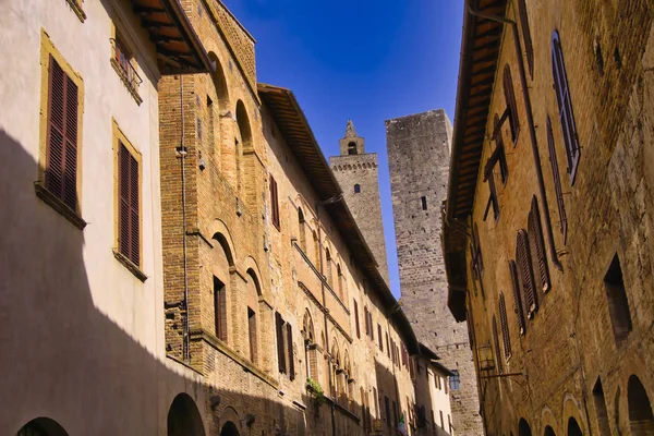 Medeltida Rchitecture Staden San Gimignano Toscana Italien — Stockfoto