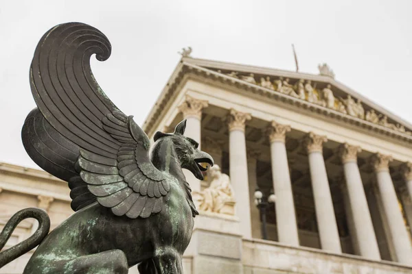 Detail Aus Dem Parlamentsgebäude Wien Österreich — Stockfoto