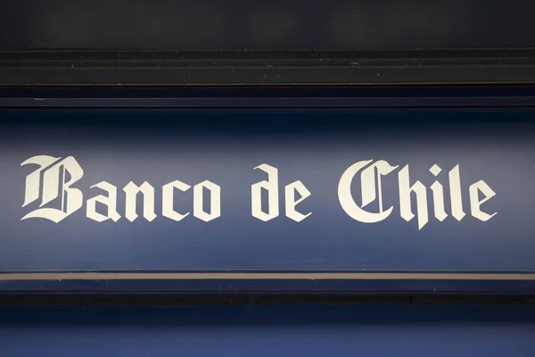 Santiago Chile Tammikuu 2018 Tiedot Banco Chile Pankista Santiagossa Chilessä — kuvapankkivalokuva