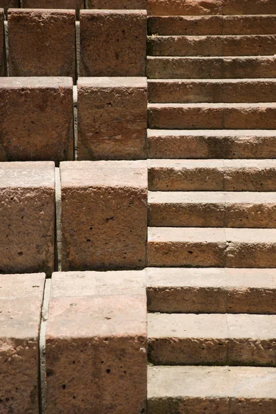 Büyük Küçük Taşlı Merdivenlerden Closeup — Stok fotoğraf