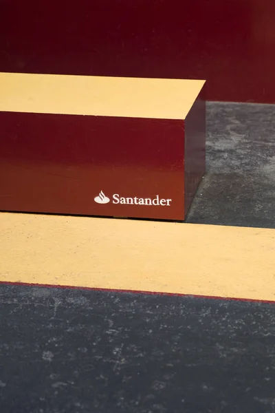 Santiago Chile Ledna 2018 Detail Banky Santander Santiagu Chile Největší — Stock fotografie