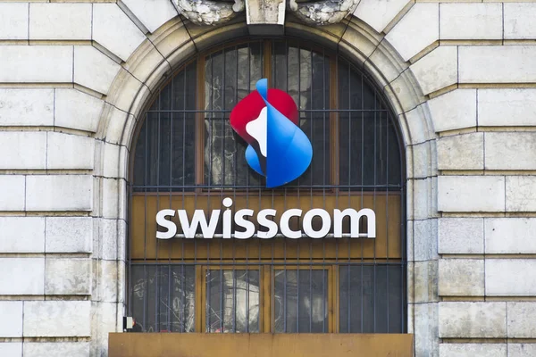Lozanna Szwajcaria Września 2018 Swisscom Sklepu Lozannie Szwajcaria Swisscom Jest — Zdjęcie stockowe