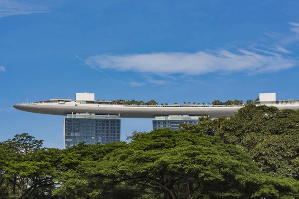 Singapore Agosto 2014 Vista Para Hotel Marina Bay Sands Singapura — Fotografia de Stock