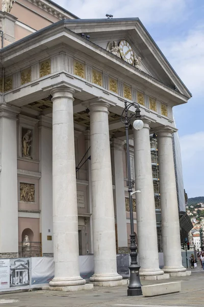 Talya Bina Trieste Ticaret Borsası Detayını Dünyanın Eski Borsalar Biridir — Stok fotoğraf