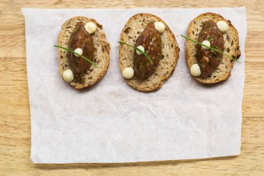 Masada biftek tartare meze kanepe