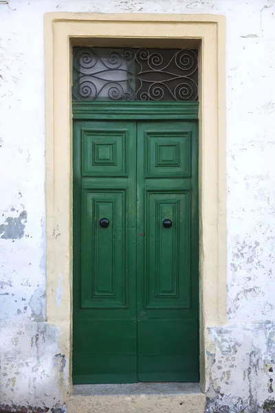 Vista Alla Tradizionale Porta Ingresso Dall Edificio Malta — Foto Stock