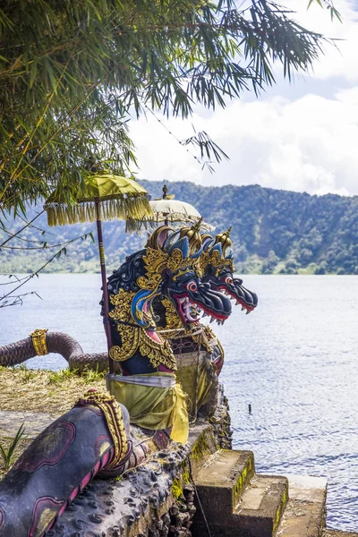 Detail Van Ulun Beratan Tempel Van Leeuw Bali Indonesië — Stockfoto