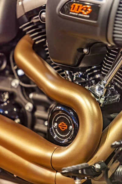 Belgrad Serbien März 2019 Detail Des Harley Davidson Store Belgrad — Stockfoto