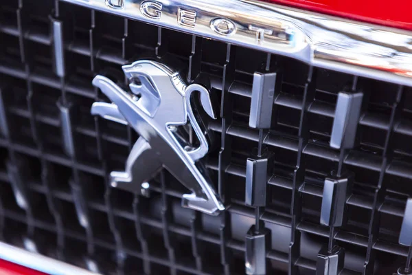 Belgrado Servië Maart 2019 Detail Van Peugeot Auto Belgrado Servië — Stockfoto