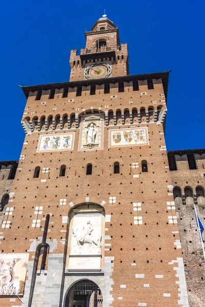 Sforza Castle in Milan, Italy — Stock Photo, Image