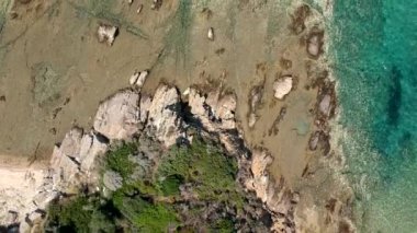 Nea Roda Chalkidiki, Yunanistan, havadan görünümü