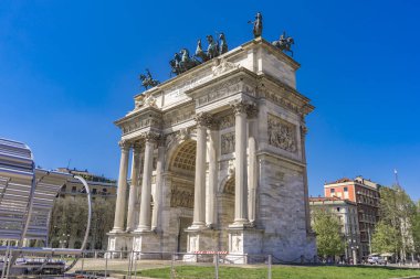 Zafer Takı (Arco della Pace) Milano, Ita'daki Park Sempione'de