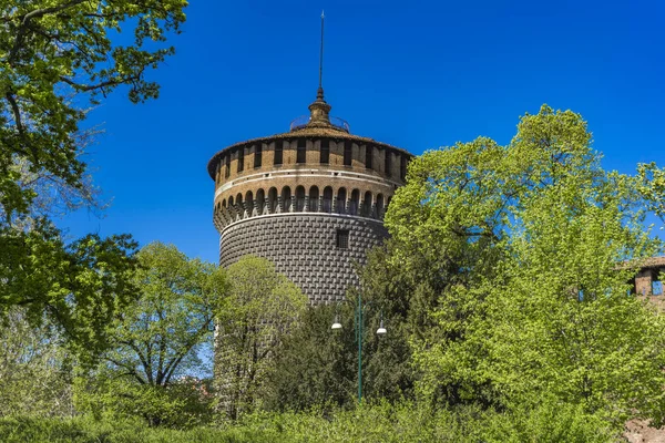 Castillo de Sforza en Milán, Italia —  Fotos de Stock