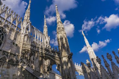 İtalya'da Milan Duomo çatı terasları