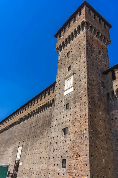 Castelo de Sforza em Milão, Itália — Fotografia de Stock