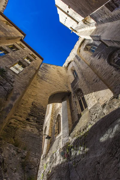 Vista Para Palais Des Papes Avignon França — Fotografia de Stock