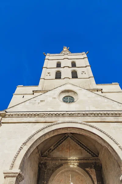 Uitzicht Kathedraal Van Avignon Van Onze Lieve Vrouw Van Doms — Stockfoto