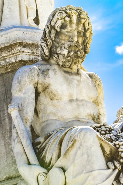 Detalj Pradier Fountain Esplanade Charles Gaulle Nimes Frankrike — Stockfoto