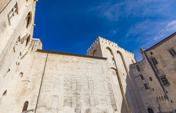 Vista Para Palais Des Papes Avignon França — Fotografia de Stock