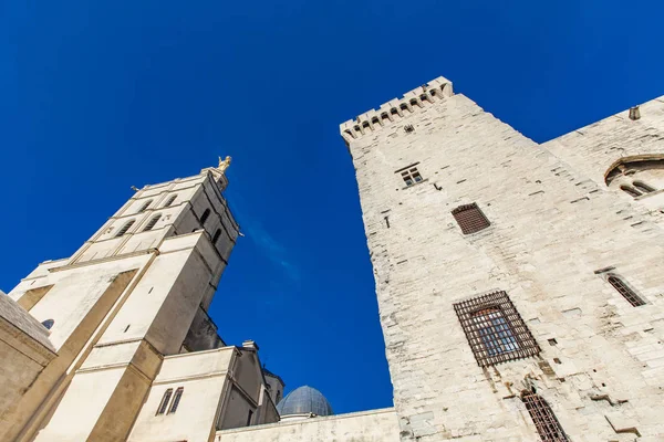 Catedral Avignon Catedral Nossa Senhora Das Doms Lado Palácio Papal — Fotografia de Stock