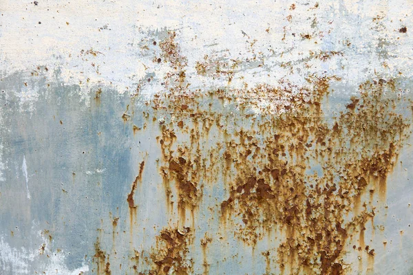 Detail Des Abstrakten Korrodierten Bunten Rostigen Metallhintergrundes — Stockfoto