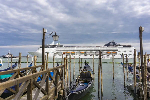 Venetië Italië Mei 2019 Mening Bij Msc Opera Cruiseschip Venetië — Stockfoto