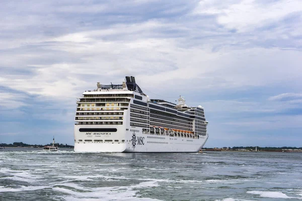 Venecia Italia Mayo 2019 Vista Crucero Msc Magnifica Venecia Italia — Foto de Stock