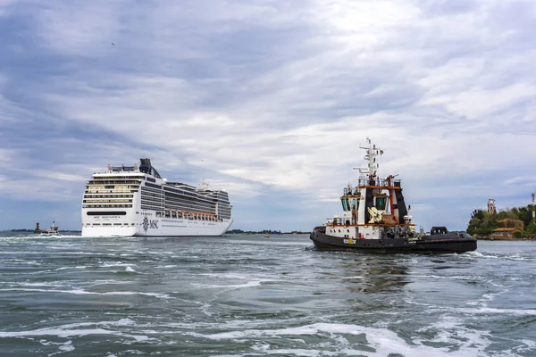 Venecia Italia Mayo 2019 Vista Crucero Msc Magnifica Venecia Italia —  Fotos de Stock