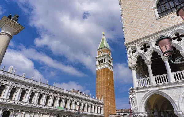 View Mark Campanile Bell Tower Venice Italy — стоковое фото