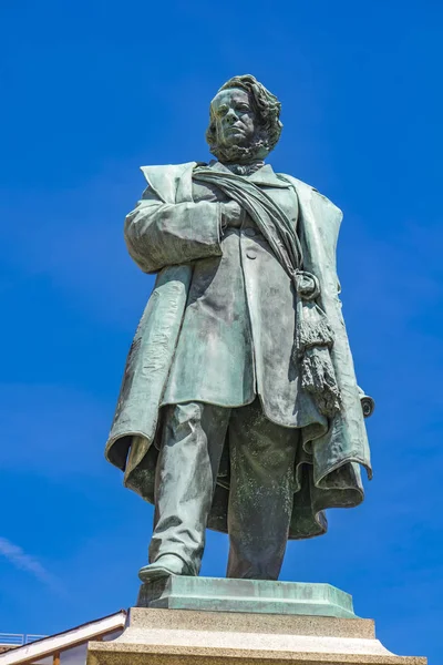 View Statue Italian Patriot Daniele Manin 1875 Luigi Borro Venice — Stock Photo, Image