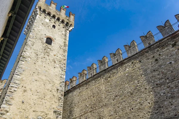 Detail Van Castello Scaligero Sirmione Sirmione Kasteel Uit 14E Eeuw — Stockfoto