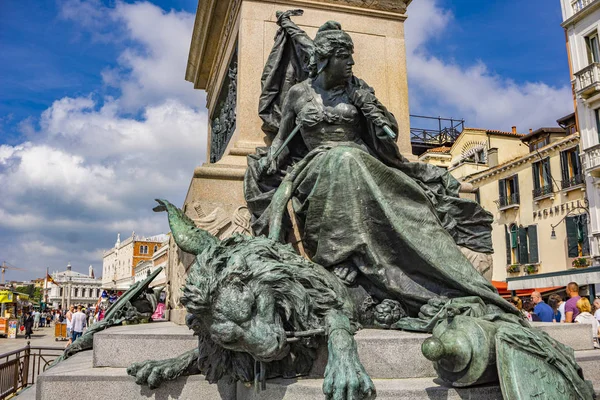 Venedig Italien Mai 2019 Unbekannte Denkmal Des Siegreichen Kaisers Emmanuel — Stockfoto