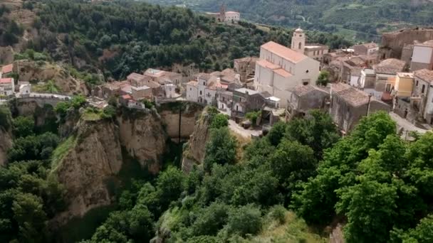 Vue panoramique de la vieille ville Tursi dans la région Basilicate, Italie 