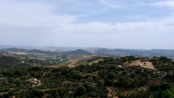 Πανοραμική Θέα Της Παλιάς Πόλης Tursi Μπαζιλικάτα Ιταλία — Αρχείο Βίντεο