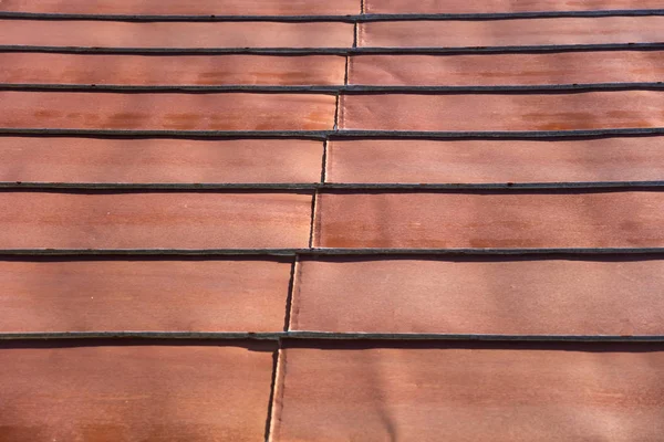 Detail Roof Rusty Corrugated Iron Metal Texture — Stock Photo, Image