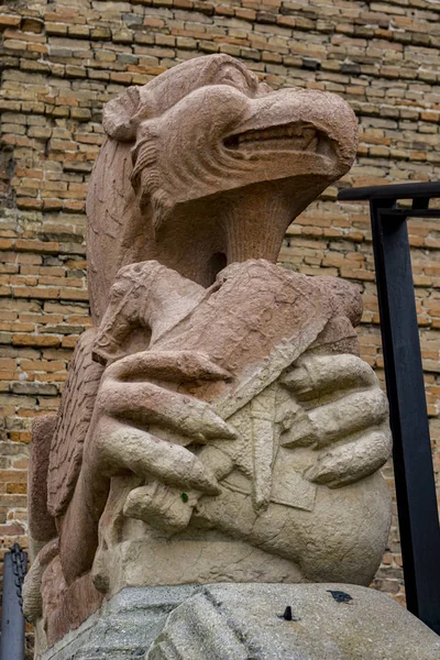Justina Bazilikası Girişindeki Griffinin Detayı Padua Talya — Stok fotoğraf