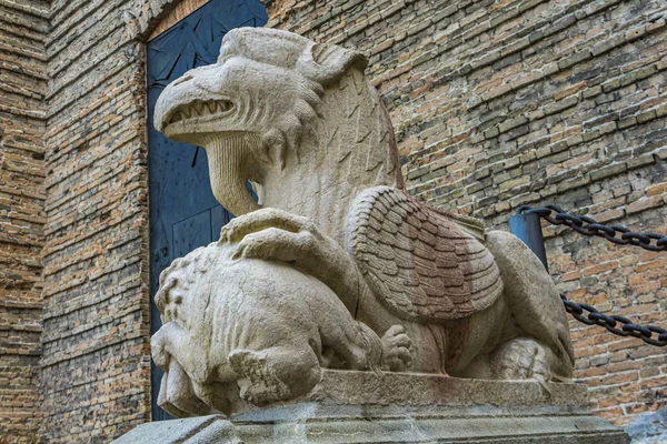 Dettaglio Del Grifone All Ingresso Della Basilica Santa Giustina Padova — Foto Stock