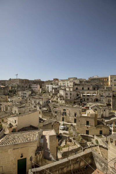 View Ancient Town Matera Basilicata Region Southern Italy — Stock Photo, Image