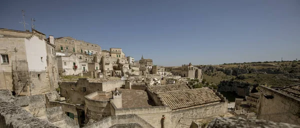 View Ancient Town Matera Basilicata Region Southern Italy — Stock Photo, Image