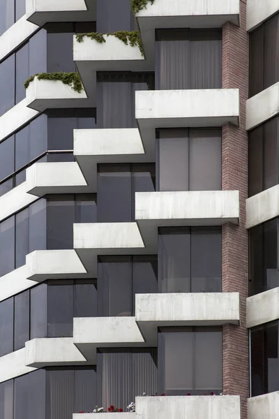 Detalhe Close Edifício Urbano Moderno — Fotografia de Stock