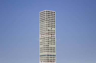 New York, Abd - 26 Ağustos 2017: New York'taki 432 Park Avenue gökdeleninin detayı. Dünyanın en yüksek konut binasıdır..