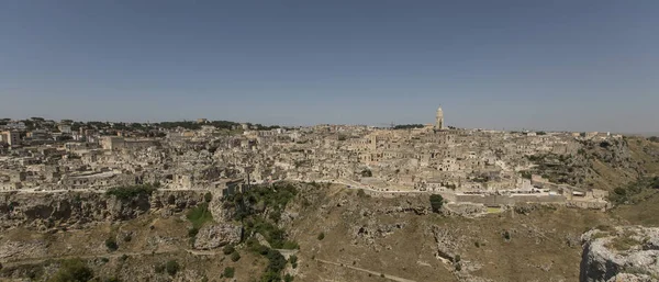 Vista panorâmica da antiga cidade de Matera em Basilicata regio — Fotografia de Stock