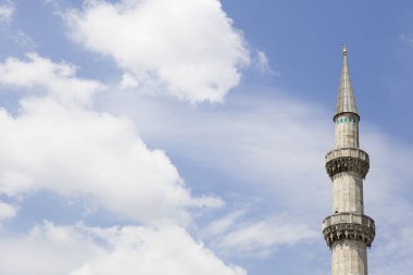 İstanbul Süleymaniye Camii'nin minaresinde manzara
