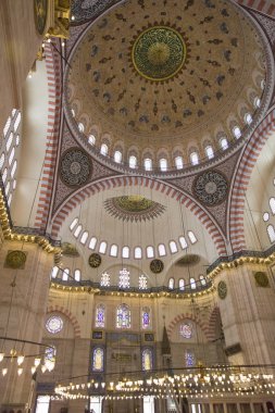 Süleyman Camii'nin iç kısmı (Süleymaniye Camii), İstanbul'da 16.