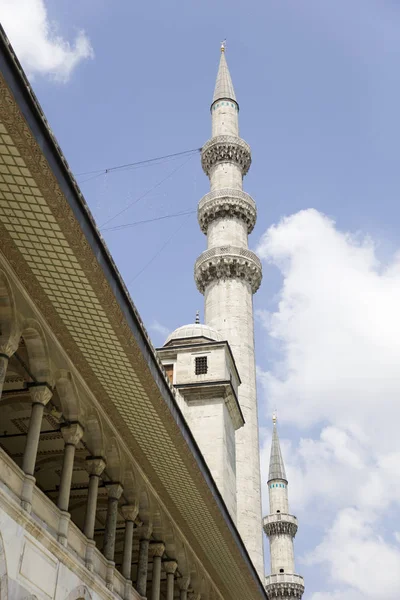 Zicht Minaret Van Suleymaniye Moskee Istanboel Turkije — Stockfoto