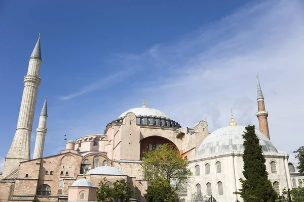 Вид Купола Минареты Софии Старом Городе Стамбула Турция — стоковое фото
