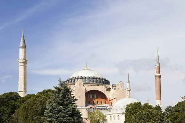 Kilátás Hagia Sophia Kupolák Minaretek Régi Város Isztambul Törökország — Stock Fotó