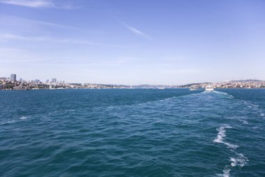 İstanbul Boğazı'nda tekne manzarası, Türkiye