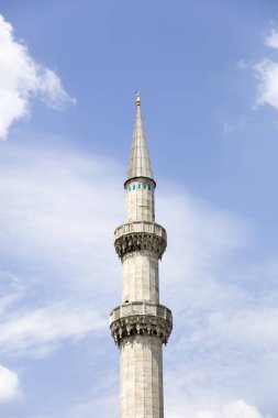 İstanbul Süleymaniye Camii'nin minaresinde manzara