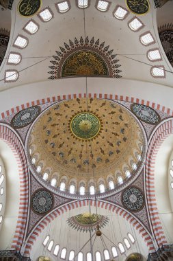 Süleyman Camii'nin iç kısmı (Süleymaniye Camii), İstanbul'da 16.